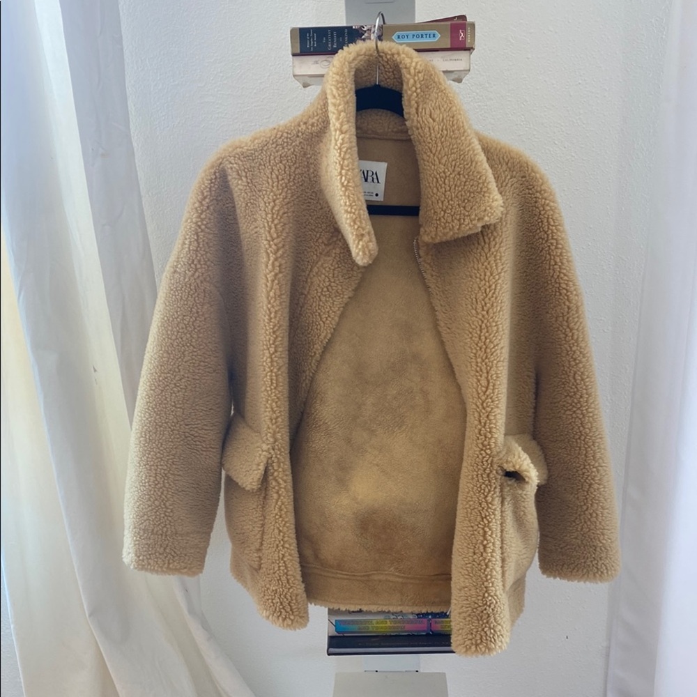 Zara fleece teddy jacket